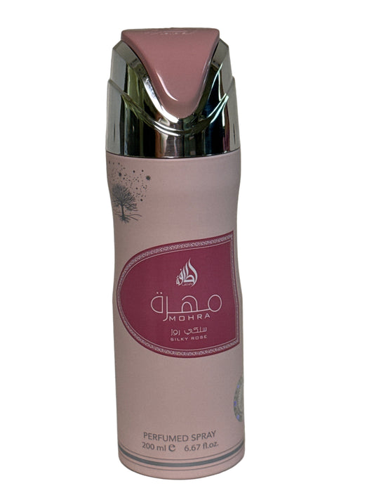 LATTAFA MOHRA SILKY ROSE PERFUMED SPRAY FOR WOMEN'S 6.7 OZ