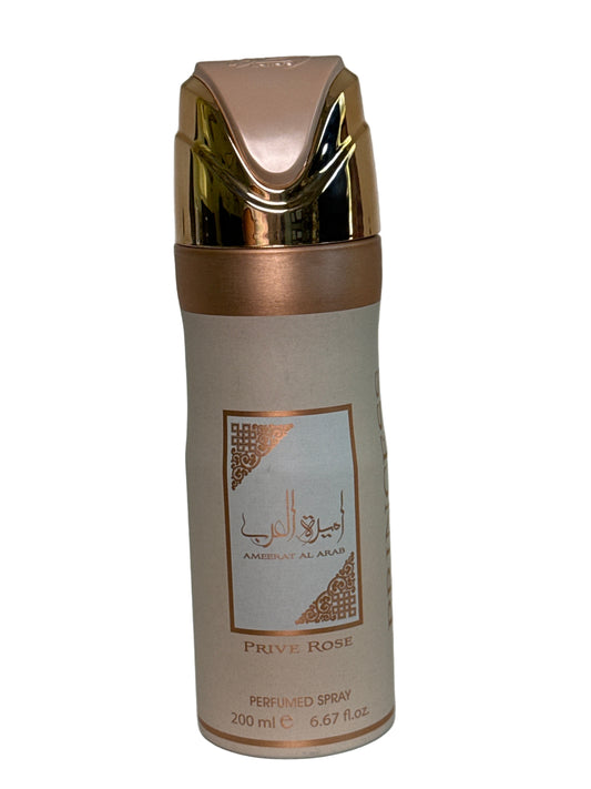 AMEERAT AL ARAB PRIVE ROSE PRINCESS OF ARABIA PERFUMED BODY SPRAY FOR WOMEN 6.67 OZ