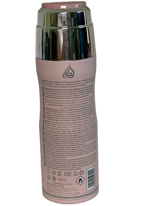 LATTAFA MOHRA SILKY ROSE PERFUMED SPRAY FOR WOMEN'S 6.7 OZ