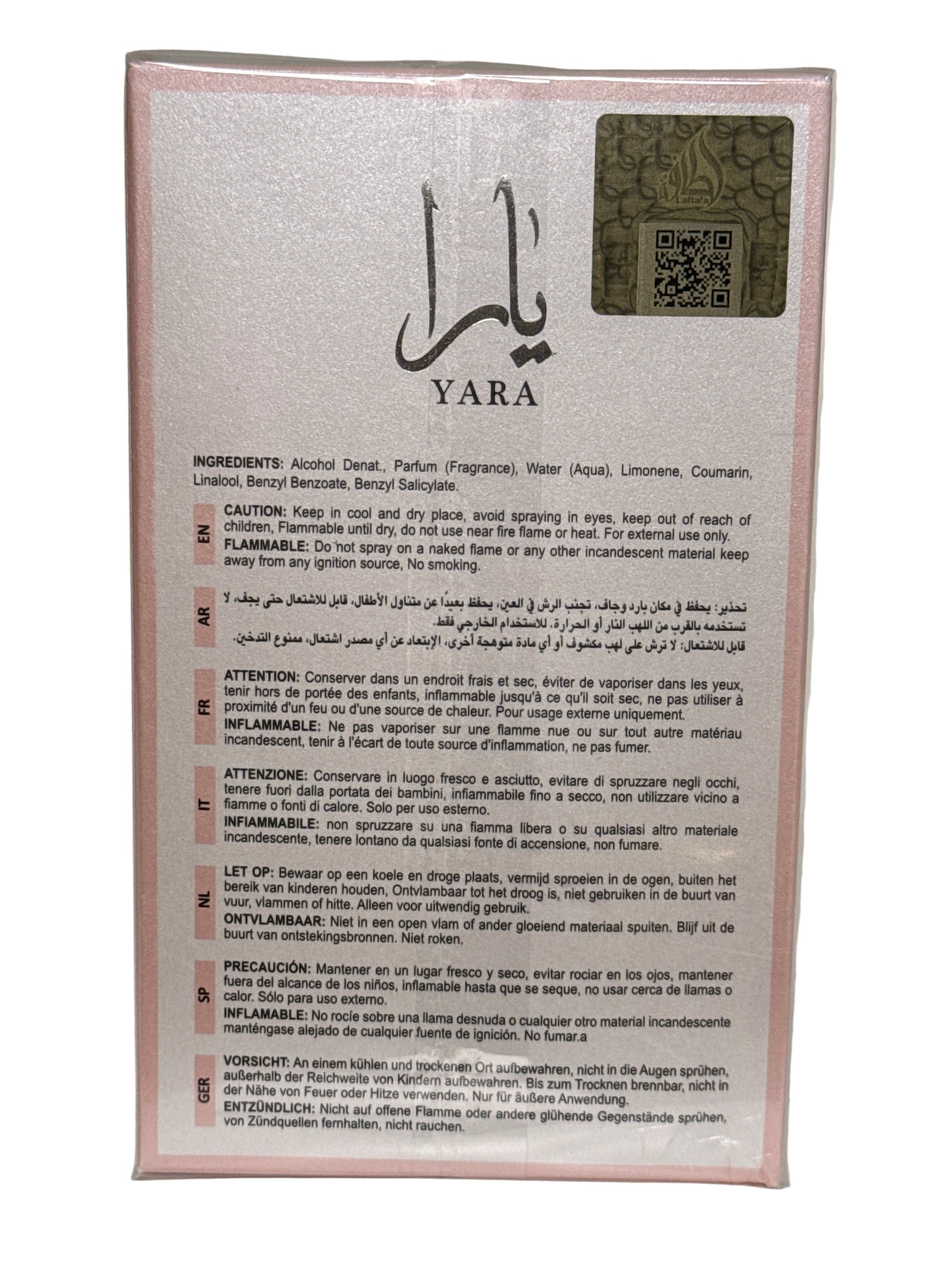LATTAFA YARA 3.4 EAU DE PARFUM SPRAY